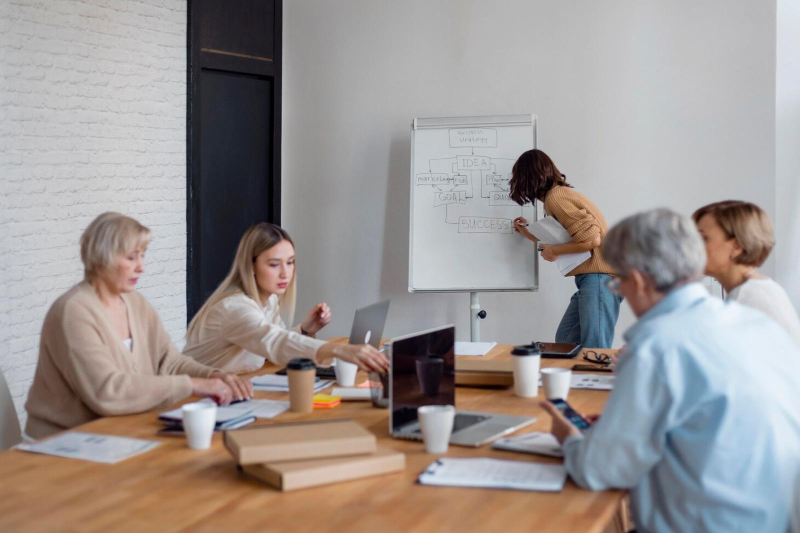 Moderne Schulungssituation